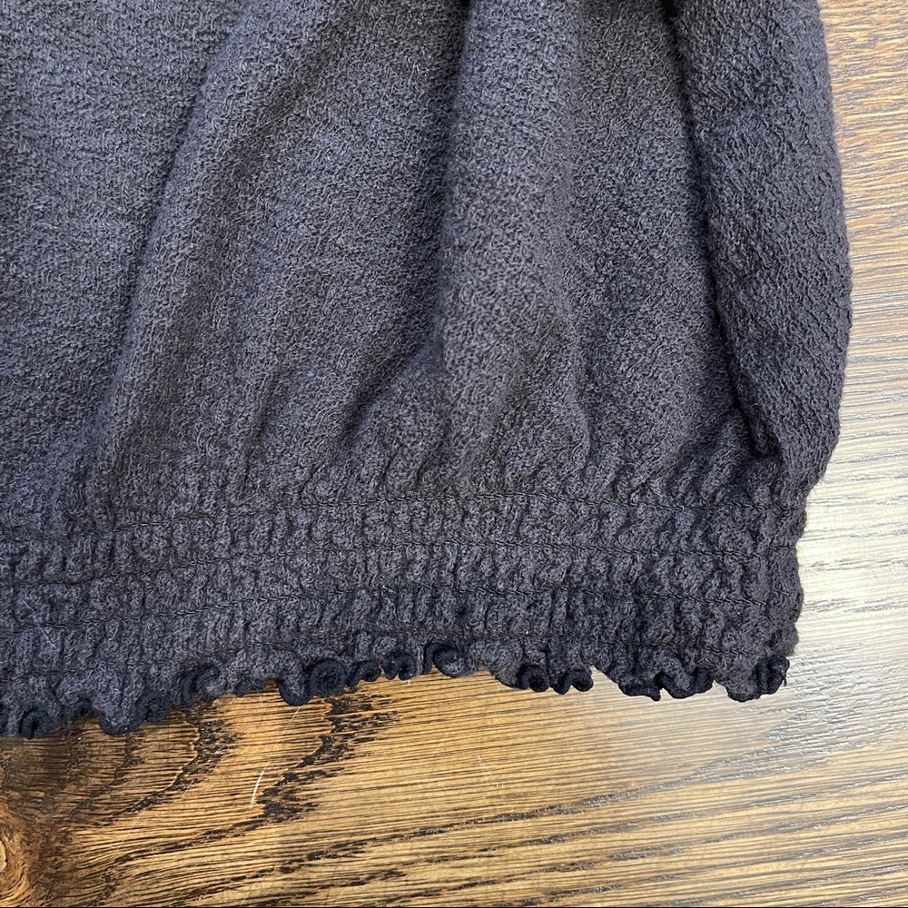 madewell bubbled flair sleeve long sleeve top - Picture 7 of 7